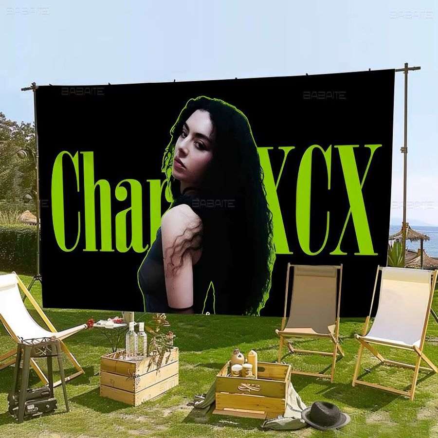 Potdemiel Charli XCX Brat DIY Wandflagge als Deko-Banner für Wohnzimmer und Wohnheim - Bild 5
