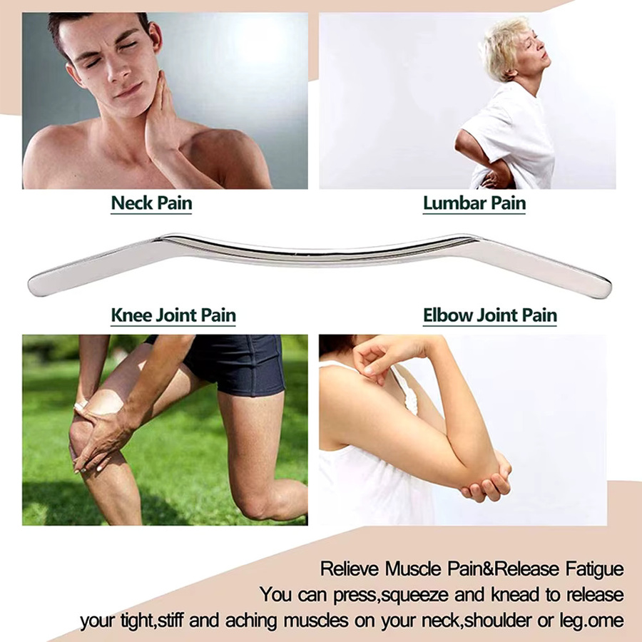 BYEPAIN Massage Werkzeug aus Edelstahl, Unisex - Bild 4