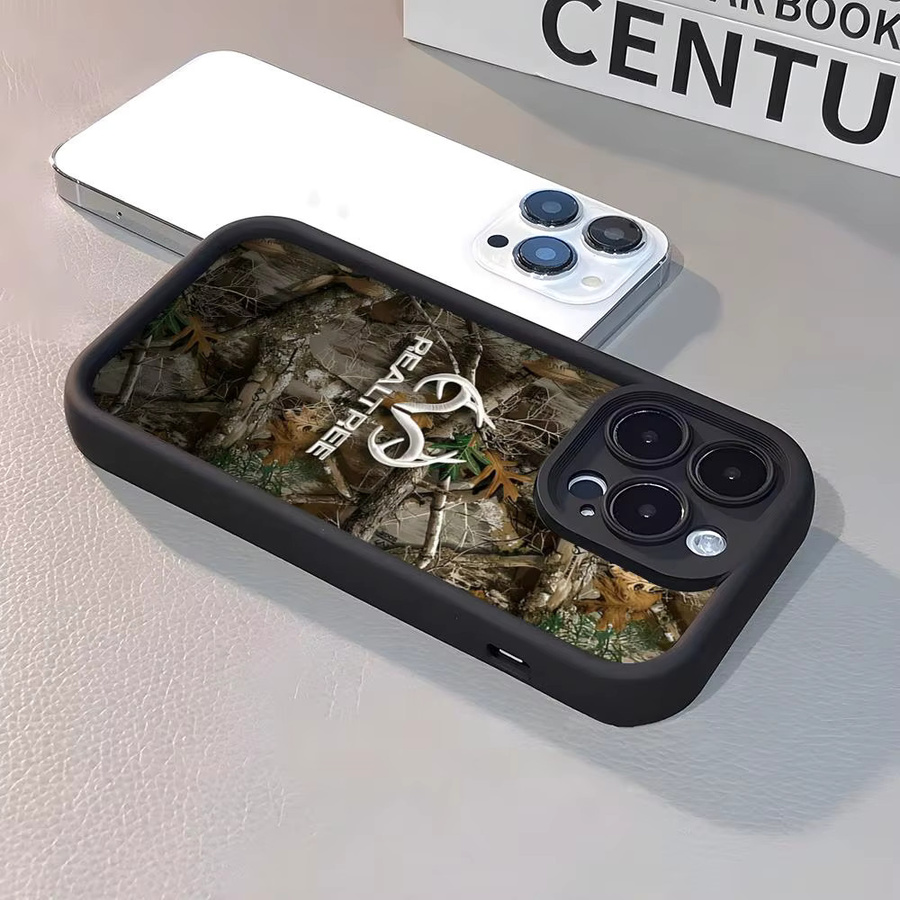 Realtree Camo Handyhülle Sky Eye Stepped Schutzhülle für iPhone 17 Air 16 15 14 13 12 11 Pro Max in Multicolour und Schwarz - Bild 2