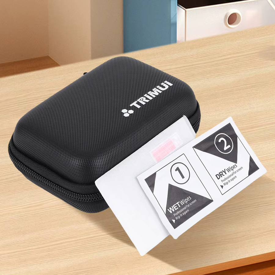 APWIKOGER Reise-Tragetasche für Trimui Brick Handheld-Spielekonsole mit gehärtetem Glas und Displayschutzfolie in Schwarz oder Transparent - Bild 3