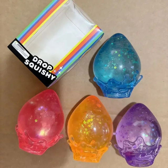 Schylling Wassertropfenförmige Überraschungs-Blindbox, Squeeze-Spielzeug, Lila, ab 3 Jahren - Bild 1