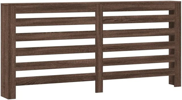 vidaXL Heizkörperverkleidung in Eiche Braun mit Latten-Design aus Holzwerkstoff, B/T/H: 175 x 20 x 82 cm - Bild 1
