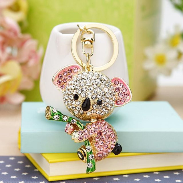 Rd lala Anhänger Koala, Strasssteine, rosa, Damen - Bild 1
