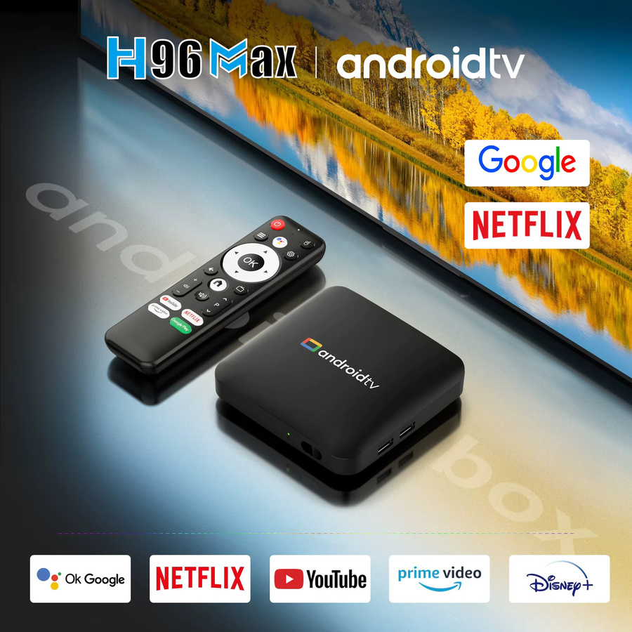 H96Max Smart TV Box Android 14 mit 4K UHD, Dual WLAN 2.4G & 5G und USB 2.0 in Schwarz - Bild 4