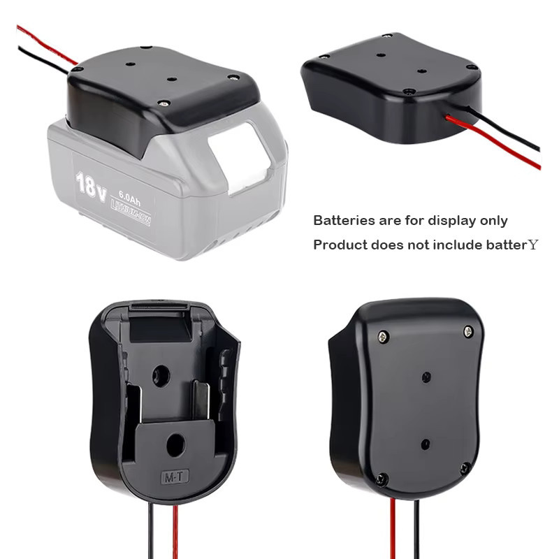 ZWINCKY DIY-Batterieadapter für 18V Akkus von Makita, Bosch, Milwaukee, Dewalt, Black&Decker und Ryobi mit 14 AWG Kabeln in Gelb-Schwarz - Bild 2