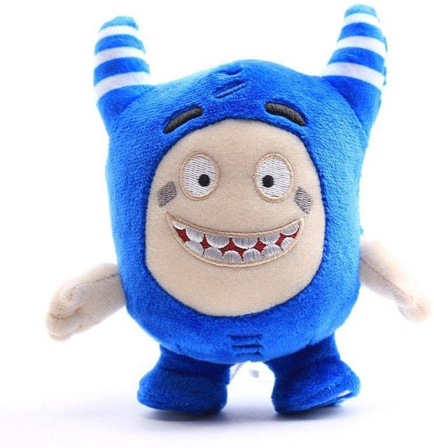 Oddbods Plüsch Weiches Kuscheltier Newt Bubbles Pogo Zee Jeff Fuse Slick, blau, 18cm - Bild 1