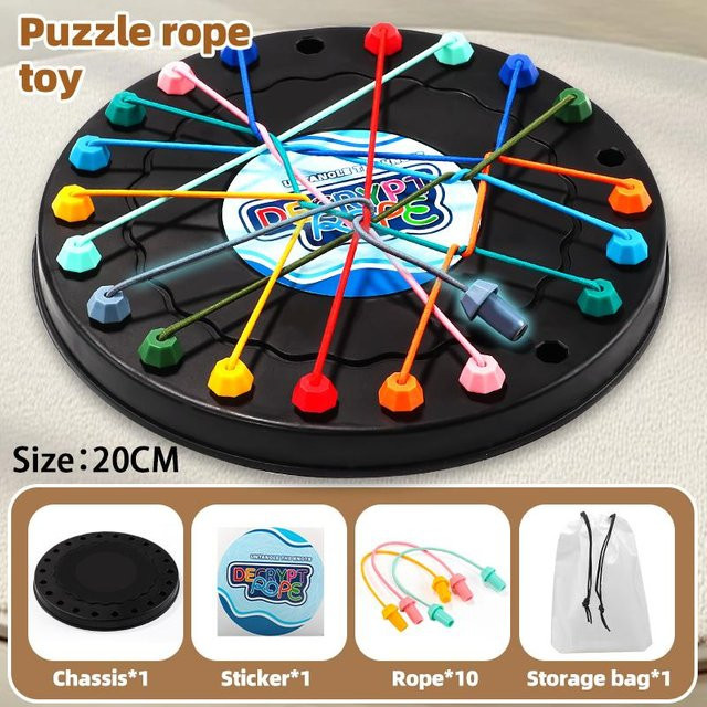 Yiran bag Seil-Zerreiß-Kampf-Herausforderungs-Puzzle-Spielzeug, Knoten-Spielzeug, Logiktraining - Bild 1