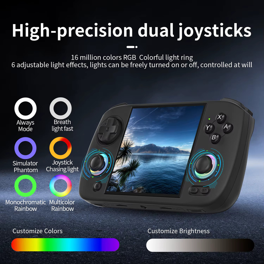 Anbernic RG CubeXX Handheld-Spielekonsole mit 3,95 Zoll IPS Display, Linux-System und HDMI HD Out in Schwarz - Bild 3
