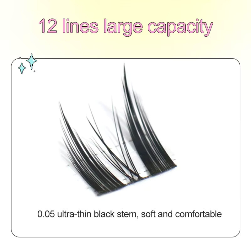 BLINKWAVE Falsche Wimpern, Cartoon Stil, Unisex - Bild 2
