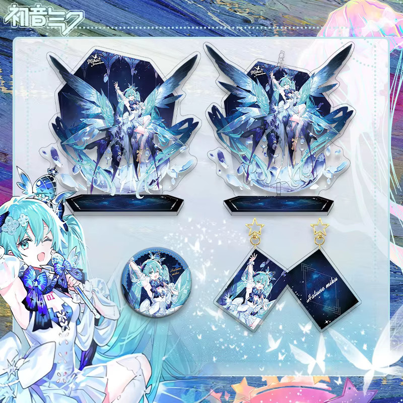 Bandai Hatsune Miku 16. Jubiläum Future Dream Acryl-Ständer Schlüsselanhänger Abzeichen-Set - Bild 2