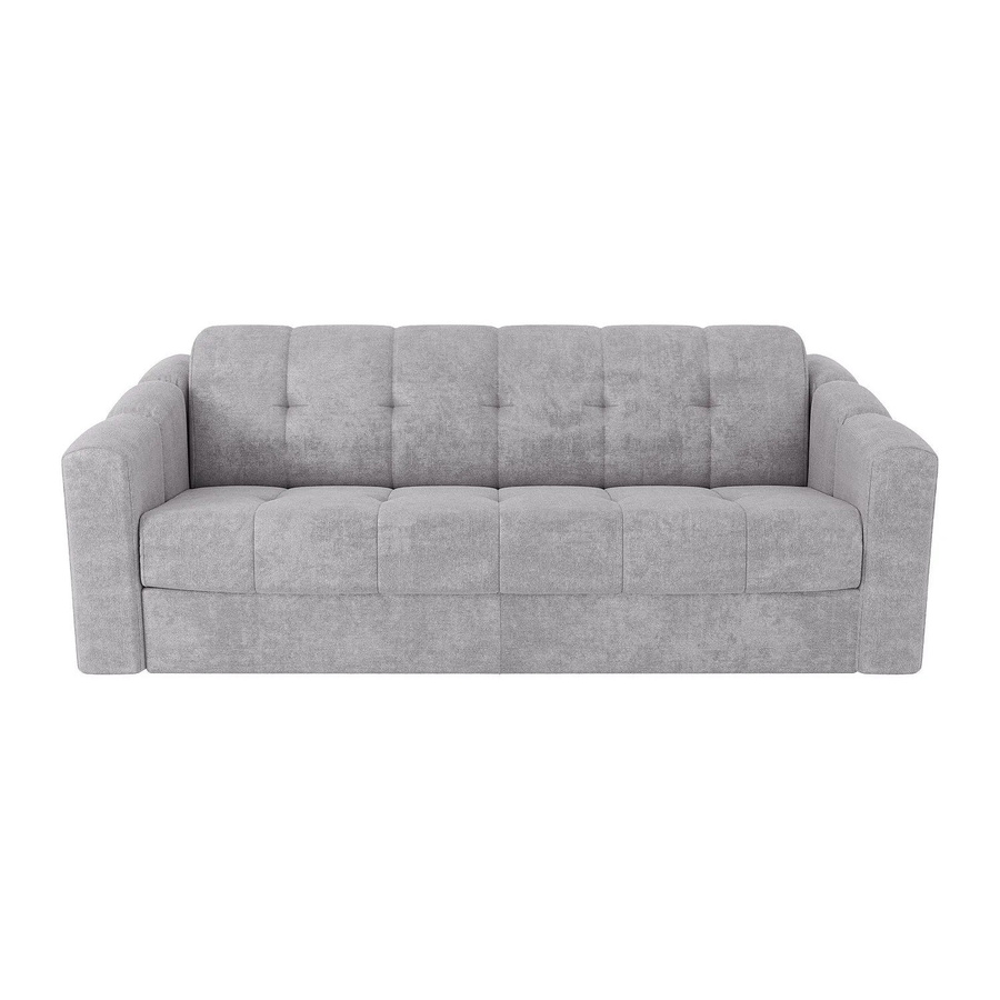 Vente-unique Schlafsofa Darielo Hellgrau mit Stoffbezug Breite: 210 cm - Bild 2