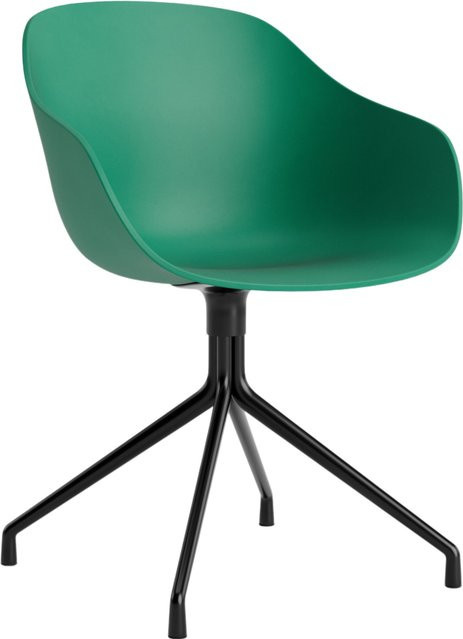 HAY About A Chair AAC 220 mit Armlehnen in Grün aus Aluminium - Bild 1