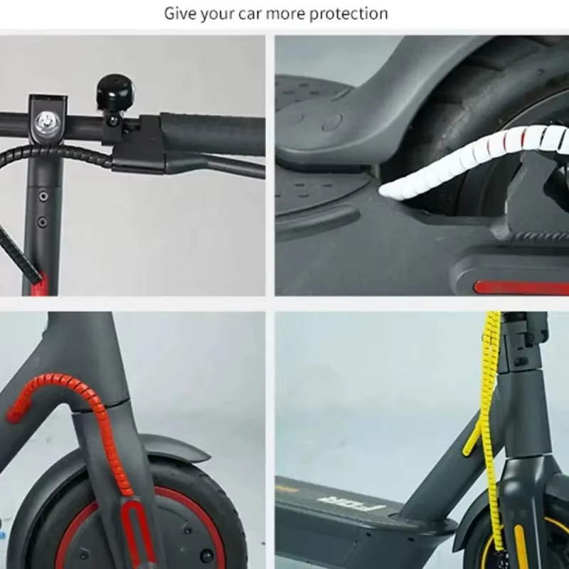 Kabelorganisator Schutzabdeckung und Kabelaufwickler für Xiaomi M365 Scooter in Schwarz und Multicolour - Bild 6