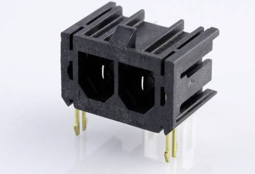 Molex Einbau-Stiftleiste Standard Schwarz mit 2 Polstellen und 7,50 mm Rastermaß - Bild 1
