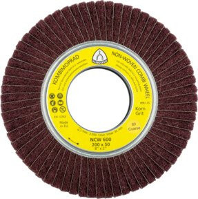 Klingspor NCW 600 Vliesmopräder Kombination Korn 150 Medium, rotbraun, B/D/H: 165 x 50 x 43,1 mm - Bild 1