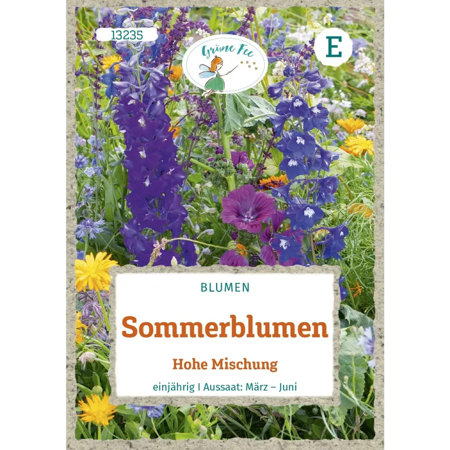 Grüne Fee Sommerblumen Hohe Mischung Saatgut für Garten, Beete und Rabatten - Bild 2