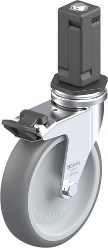 Blickle LRA-TPA 100G-FI-EV04 Lenkrolle mit Feststeller in Grau, Rad-Durchmesser: 100 mm, Tragfähigkeit: 70 kg - Bild 1