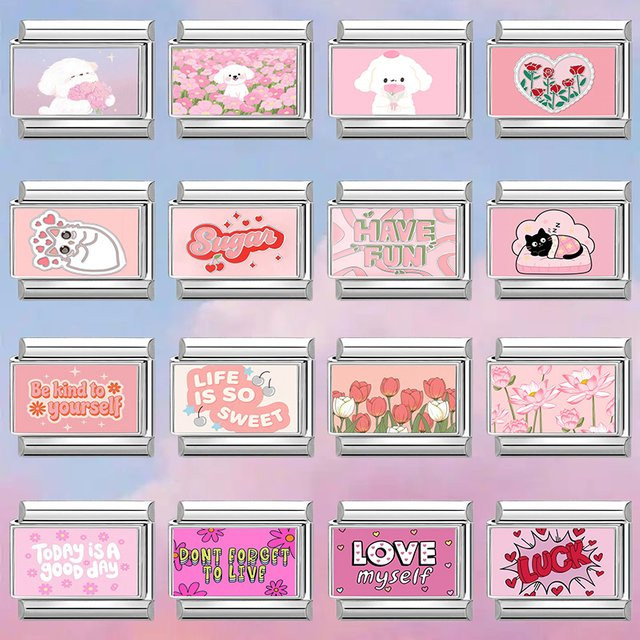 Yolorist Charm, rosa, Edelstahl, Damen und Herren - Bild 1