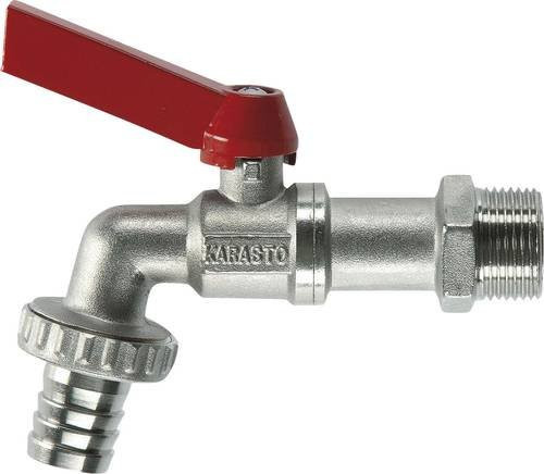 Gardena Kugel-Auslaufhahn mit 3/4 Zoll Anschluss in Silber und Rot - Bild 1