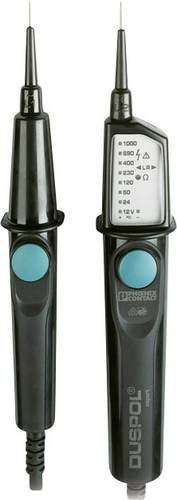 Phoenix Contact DUSPOL EXPERT Zweipoliger Spannungsprüfer in Schwarz mit Akustik, LED und Vibration, CAT III 1000 V, CAT IV 600 V - Bild 1