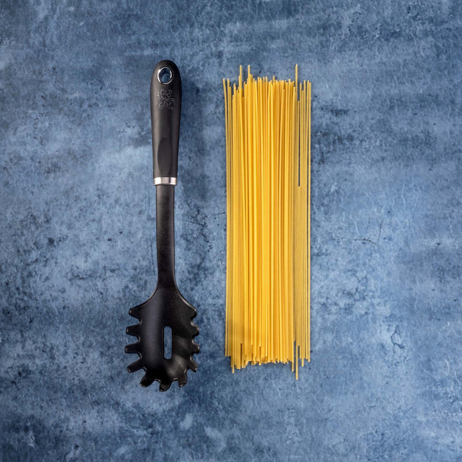 Stanley Rogers Spaghettilöffel Pride aus Edelstahl, Schwarz, Länge: 30 cm - Bild 2