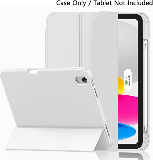 Hybride iPad Hülle mit Stifthalter für iPad 11. Generation 11 Zoll und 10. Generation 10,9 Zoll in Weiß - Bild 1