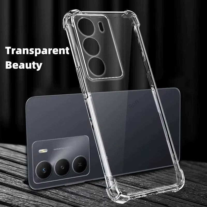 Stoßfeste TPU-Handyhülle für OPPO A5 Pro, A5 und A5X in Transparent - Bild 2