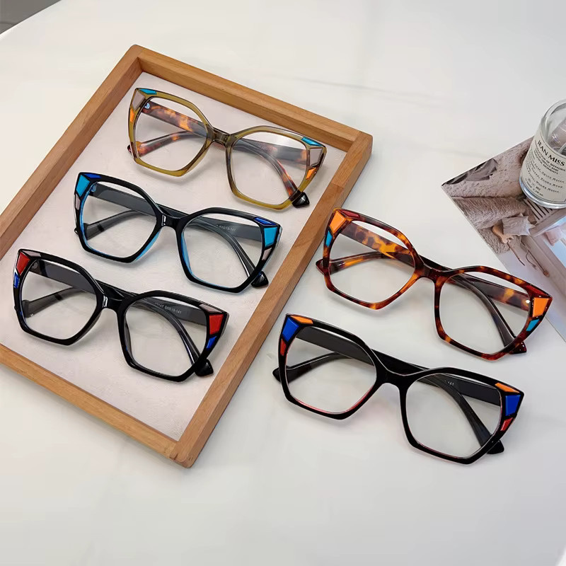 Korrektionsbrille Damen, Vollrand, quadratisch, Anti-Blaulicht - Bild 2