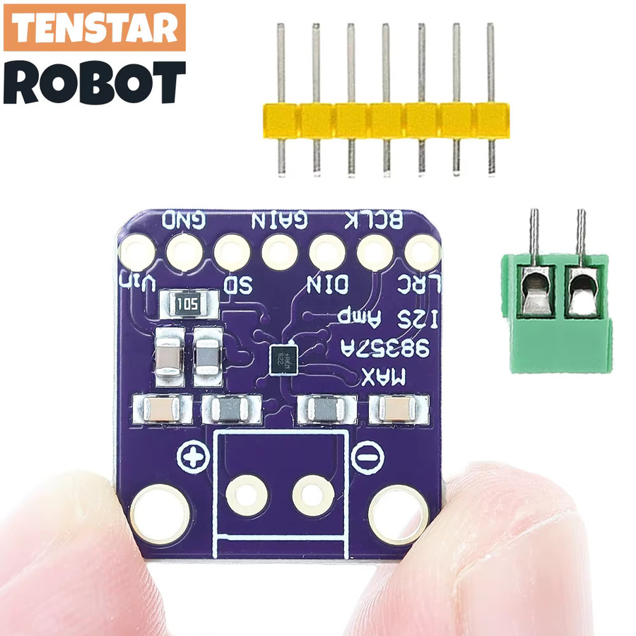 TENSTAR MAX98357 I2S Klasse D Verstärker Modul DAC Decoder Audio Board in Purple für Raspberry Pi und ESP32 - Bild 2