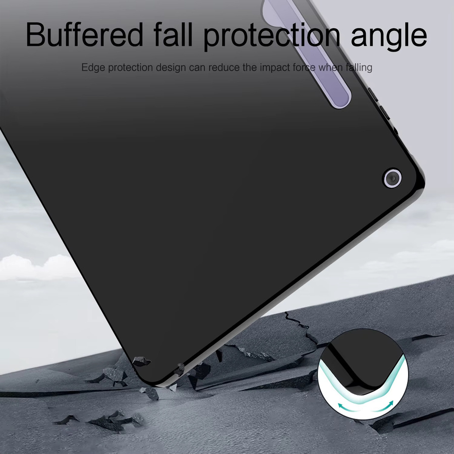 AJIUYU Silikon TPU Schutzhülle für Microsoft Surface Pro 12 Zoll 2025 in Schwarz - Bild 4