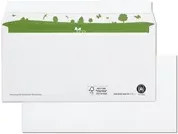 beECO Briefumschläge DIN lang weiß mit selbstklebender Verschluss, 500 Stück pro Packung - Bild 1