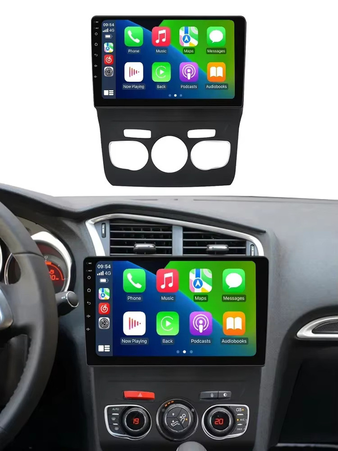 MEKEDE & NAVIFLY 10 Zoll Autoradio mit GPS-Navigation, Carplay und WiFi für Citroen C4, C4L und DS4 (2012-2017), Schwarz - Bild 7