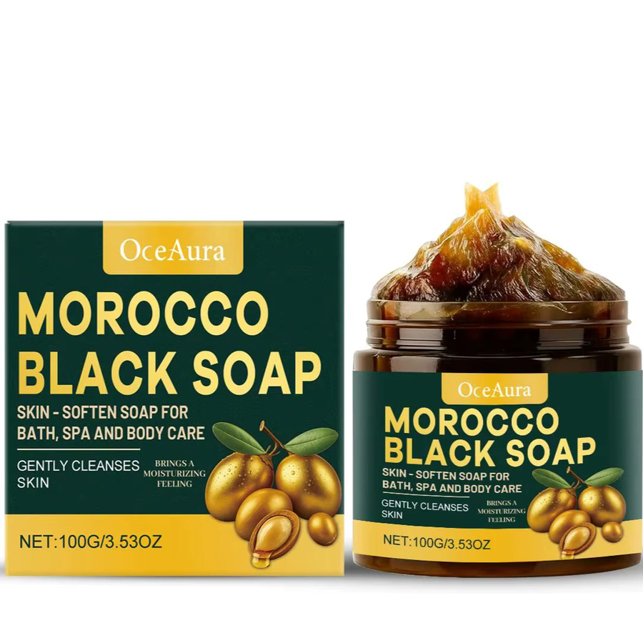 OceAura Schwarze Seife Körperpeeling, 100 g, Unisex - Bild 4