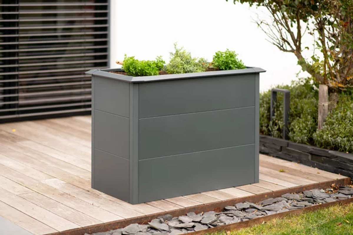 Westmann Hochbeet Primus M aus verzinktem Stahl in Anthrazit B/H/T: 100 x 77 x 50 cm - Bild 5