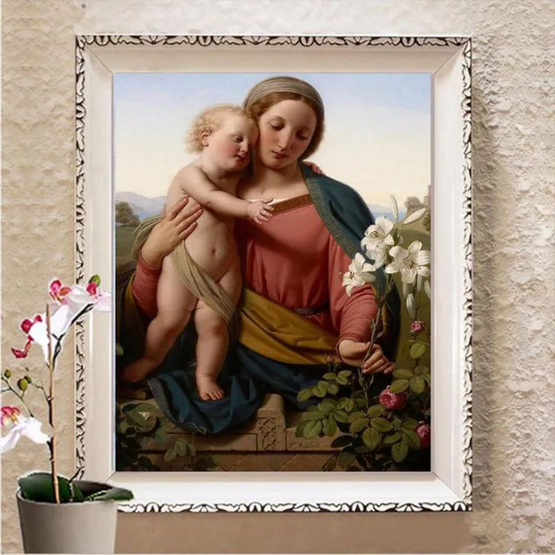 FIYO Diamond Painting Set mit 5D-Strassmalerei in Mehrfarbig, Rechteckiges Motiv zur Dekoration, B/H: 20 x 30 cm - Bild 1