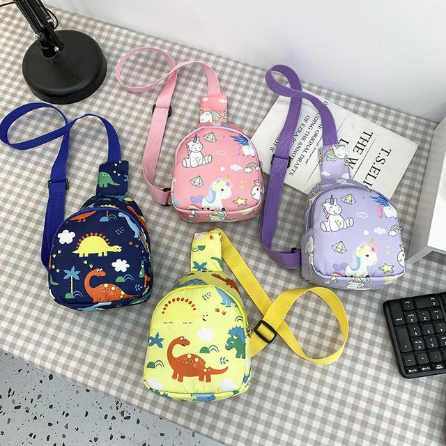 Kinderrucksack mit niedlichem Dinosaurier-Design für Jungen und Mädchen in Pink oder Blau - Bild 1