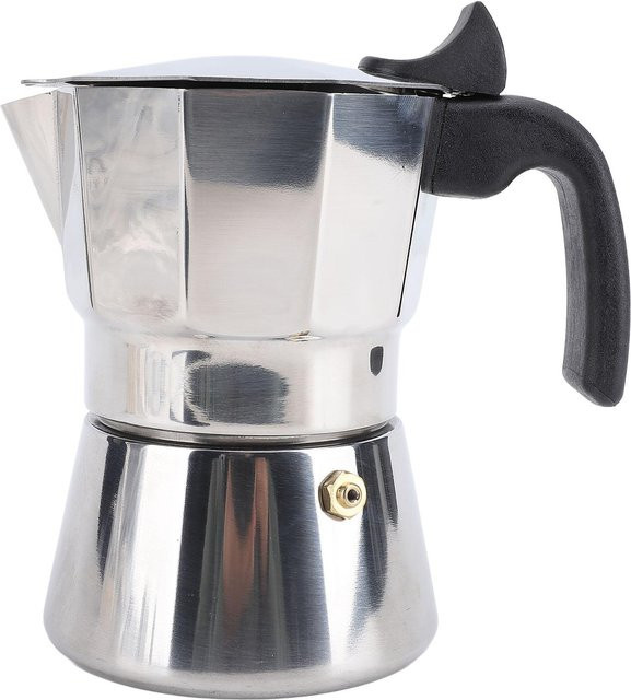 CosyHome Herd-Kaffeemaschine aus Edelstahl in Weiß und Silber mit achteckiger Form für gleichmäßige Wärmeverteilung - Bild 1