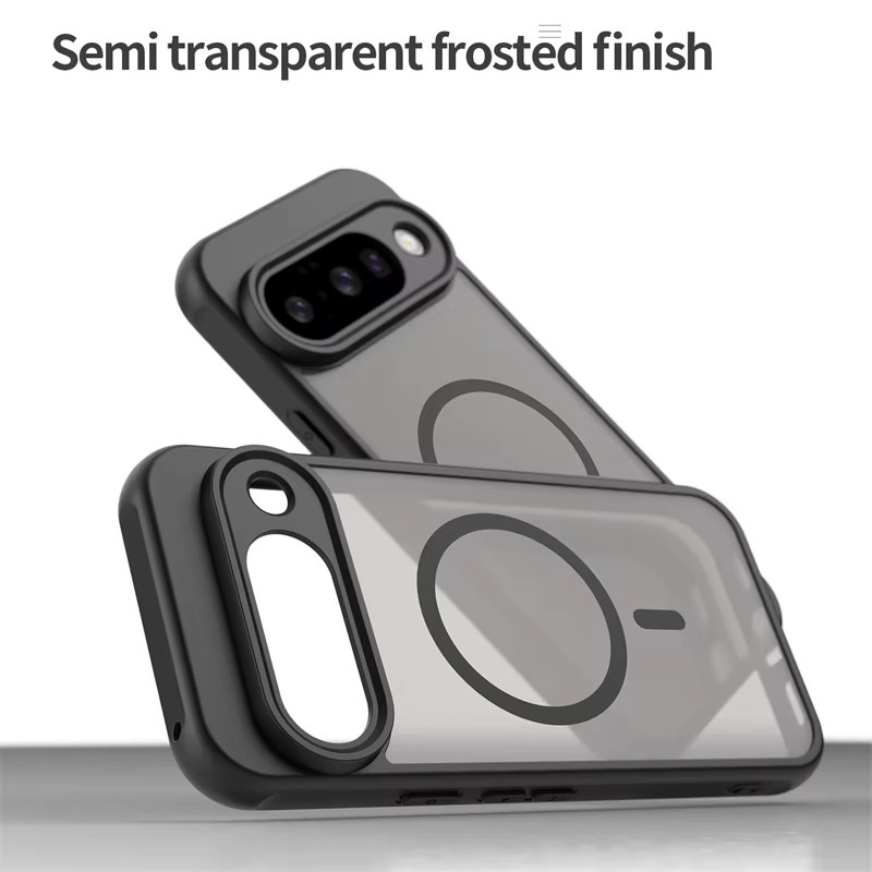 Newteneight Magnetische Handyhülle für Google Pixel 10 Pro XL 9 Pro XL MagSafe kompatibel matt transparent schwarz - Bild 5