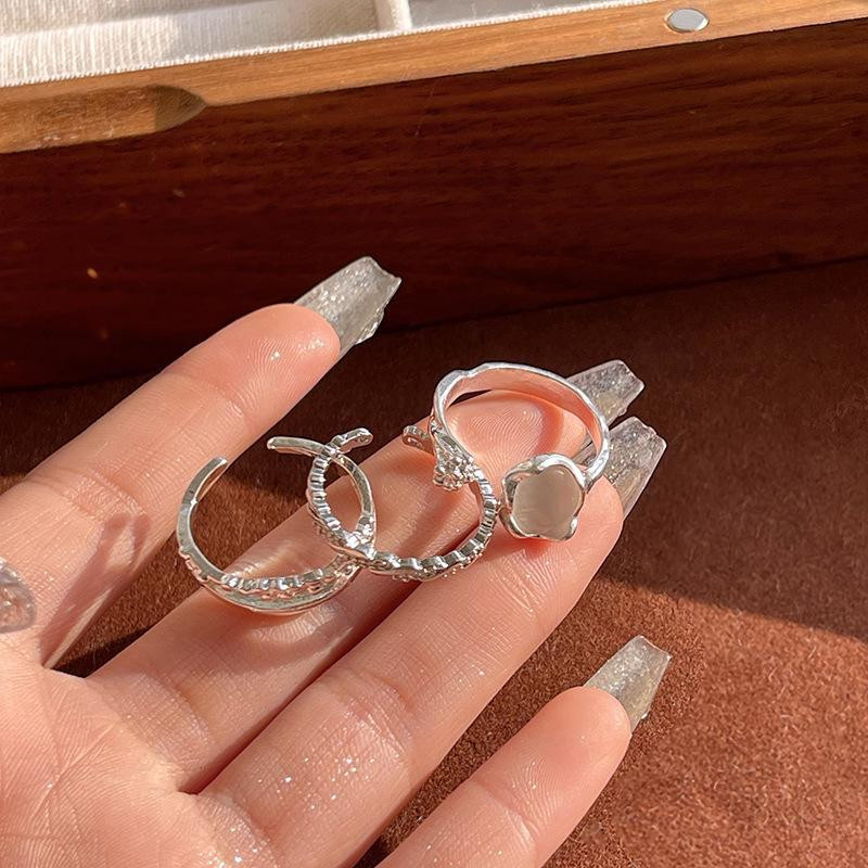 Offener Ring Mondstein, Silber, Kupfer, Damen - Bild 4