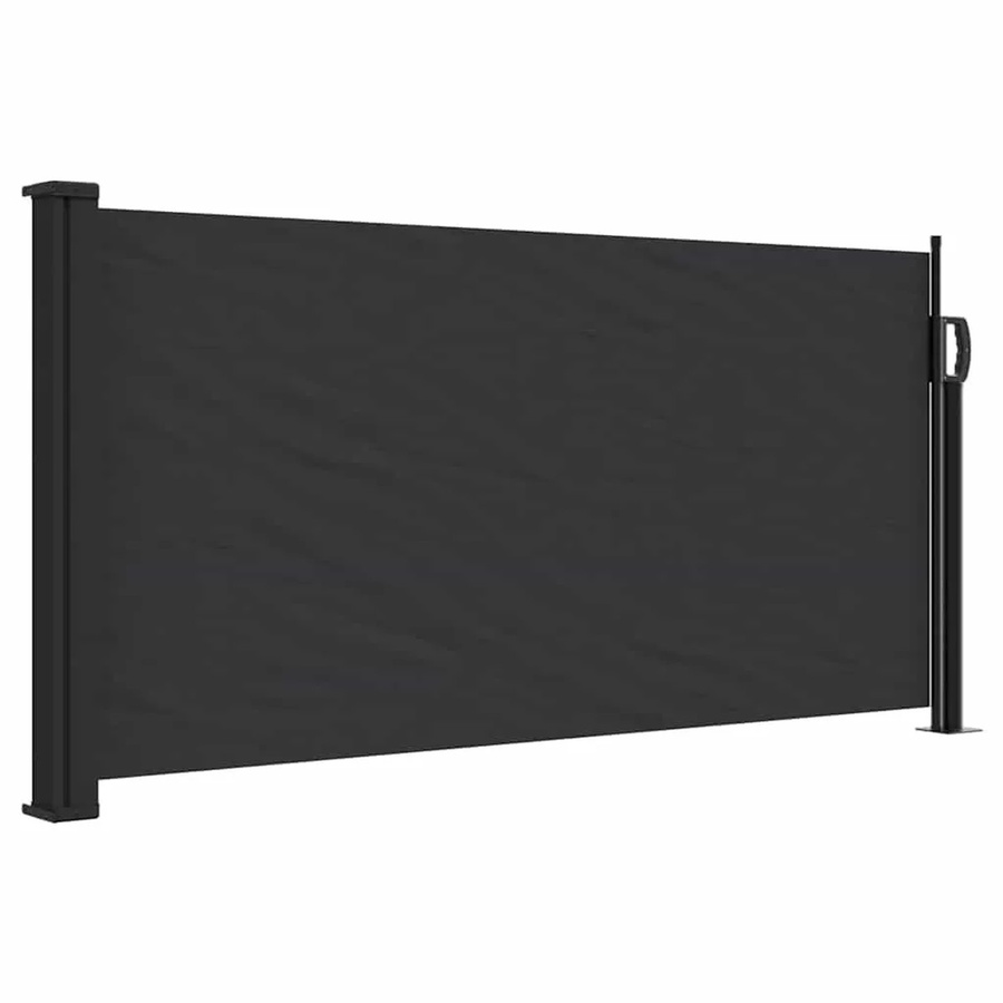 vidaXL Ausziehbare Seitenmarkise Schwarz B: 100 cm, T: 500 cm - Bild 2