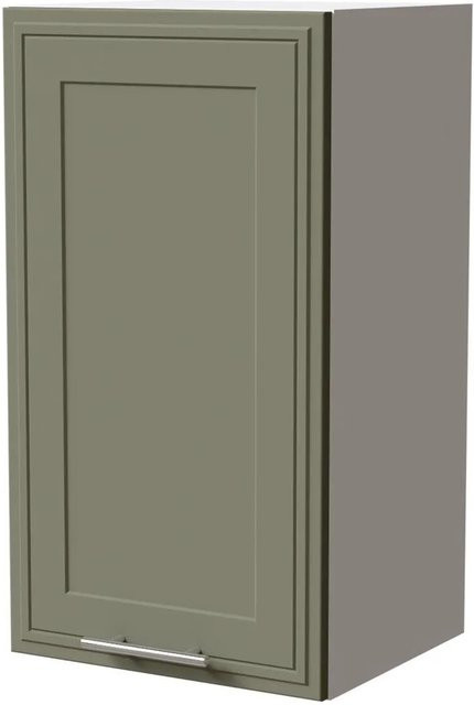 Feldmann-Wohnen Hängeschrank Salo in Weiß und Reed Green Matt mit Kassettenoptik, B/T/H: 40 x 32,5 x 72 cm - Bild 1