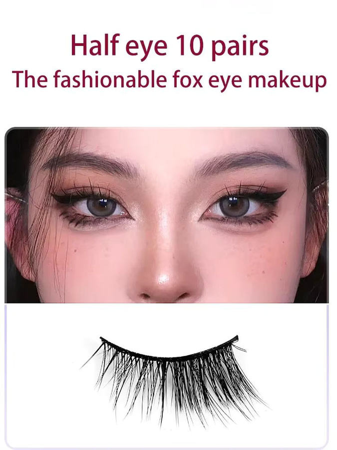 Goodobe Half Eye Falsche Wimpern, 10 Paar, Wispy Style - Bild 4