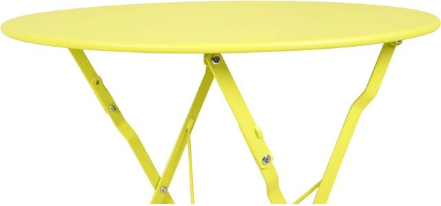 Garden Pleasure Klapptisch TIVIO Rund aus Eisen in Hellgrün Durchmesser: 60 cm - Bild 1