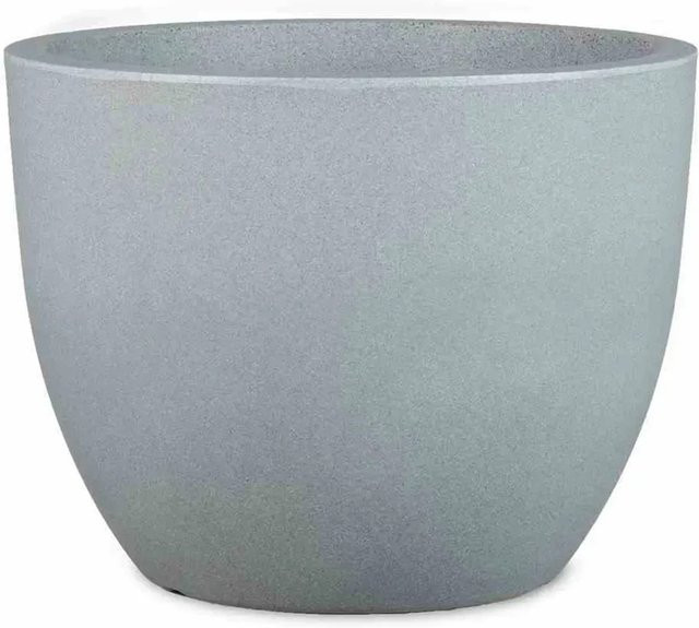 Siena Garden Pflanzgefäß Bristol aus Kunststoff in Grau, Durchmesser: 45 cm, Höhe: 34,5 cm - Bild 1