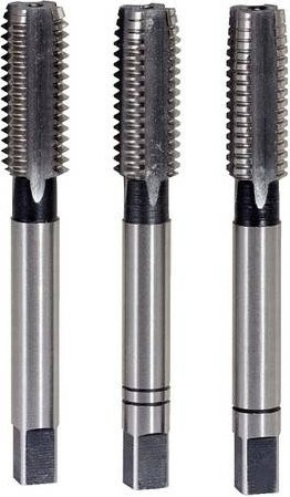 KS Tools HSS Handgewindebohrer-Satz M2x0,4, 3-teilig, silber - Bild 1