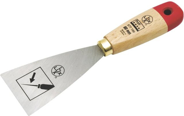 LUX-TOOLS Malerspachtel Steif aus Stahl mit 60 mm Breite - Bild 1