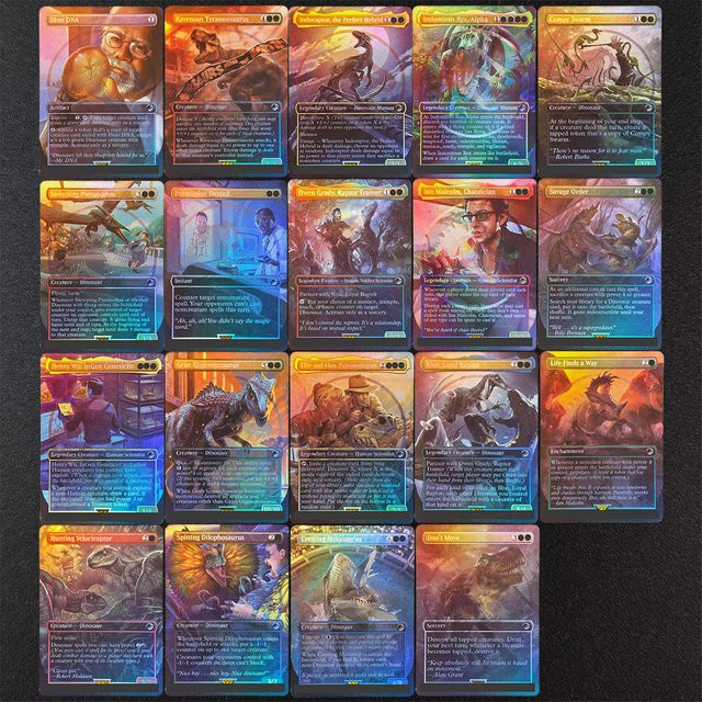 Rex TCG Proxy Magische Karten Englisch, Indominus Rex, Alpha Ravenous Tyrannosaurus Indoraptor, Savage Order - Bild 1