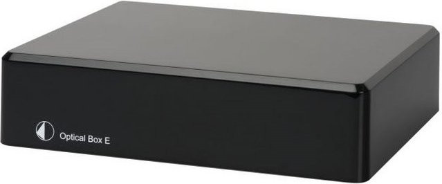 Pro-Ject Optical Box E Phono Vorverstärker in Schwarz mit optischem Anschluss und 3,5 mm Klinke - Bild 1