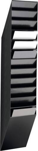 Durable Prospektspender Flexiboxx 12 A4 hoch Schwarz B/T/H: 24,0 x 13,5 x 111,5 cm - Bild 2