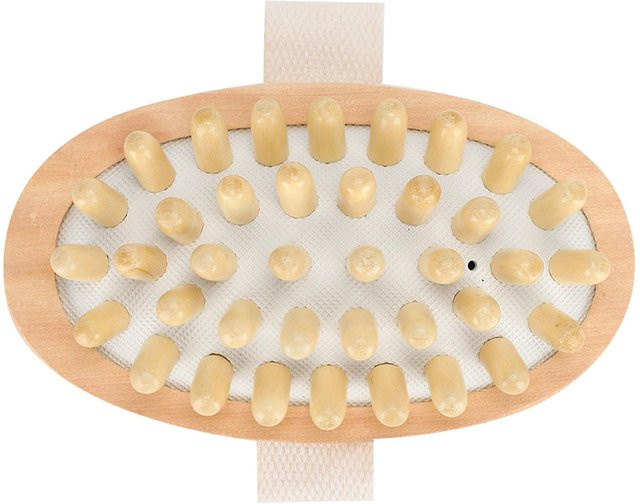 Massagebürste aus natürlichem Holz, Unisex - Bild 1